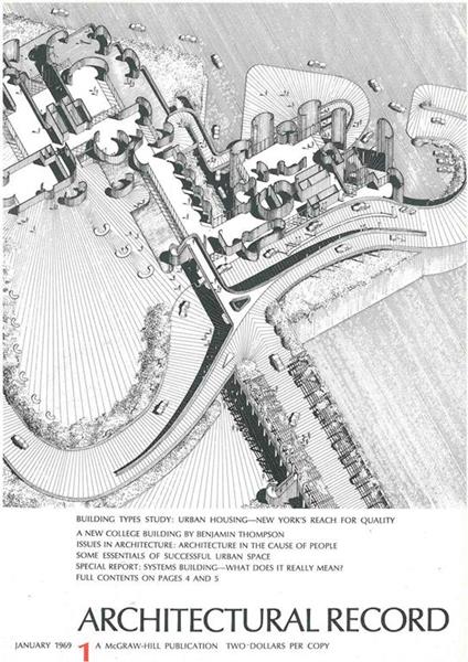 Architectural Record , January - December 1969 COMPLETE YEAR 12 volumes. Annata completa - copertina