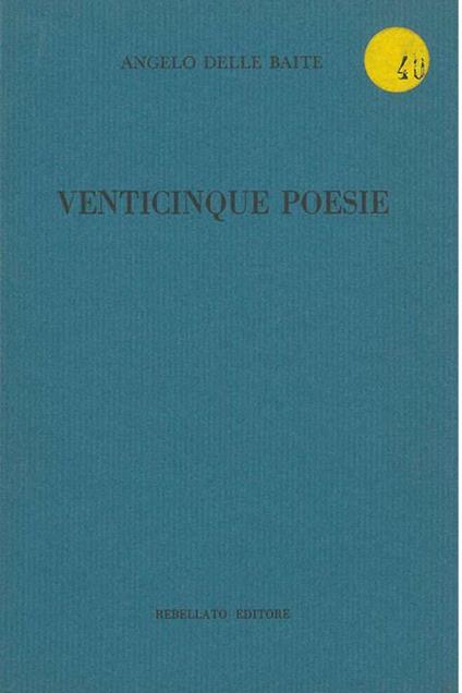 Venticinque Poesie - copertina