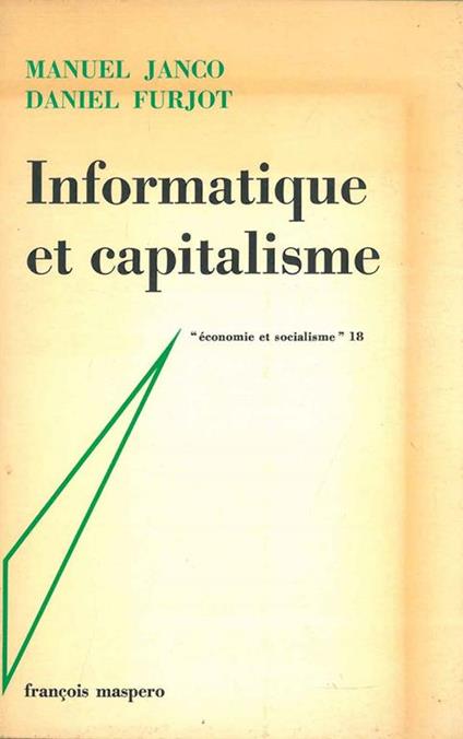 Informatique et capitalisme - Manuel Janco - copertina