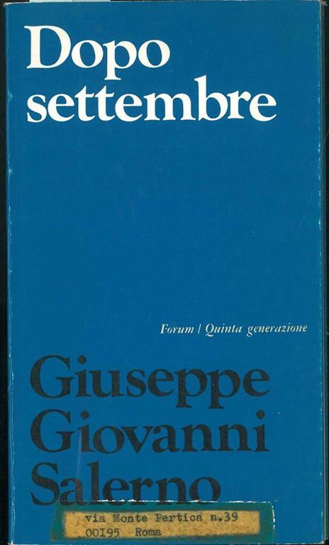 Dopo settembre - copertina