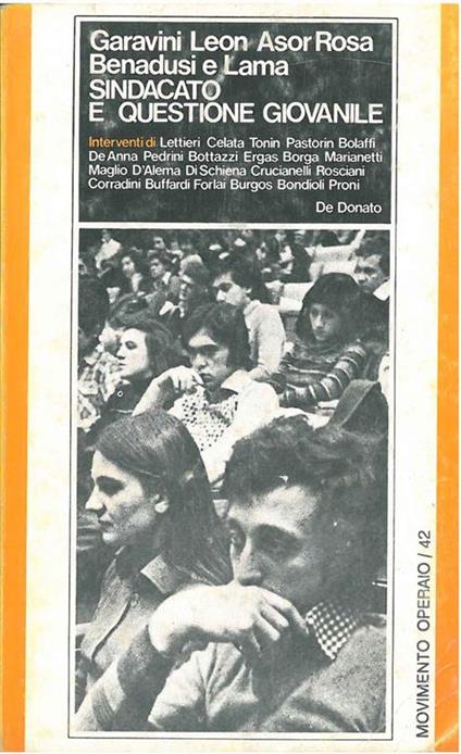 Sindacato e questione giovanile - copertina