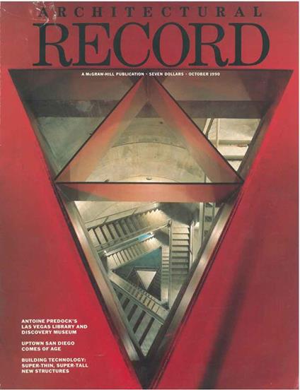 Architectural Record N.10 October 1990. Building Types Study: High-rise office buildings - copertina