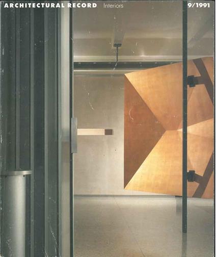 Architectural Record N. 9 / 1991. 22nd AnnualRecord Interiors Award - copertina