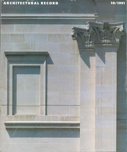 Architectural Record N. 10 / 1991. "our towns" - copertina