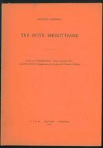 Tre note menottiane. Estratto da 