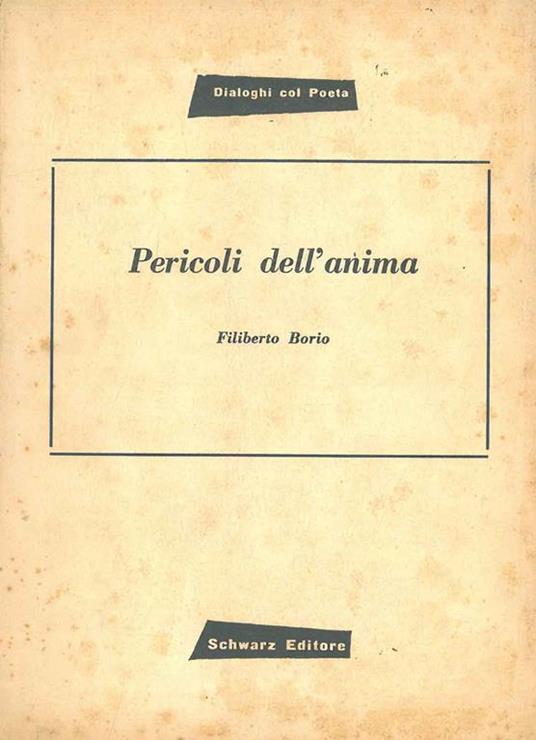 Pericoli dell'anima - Filiberto Borio - copertina