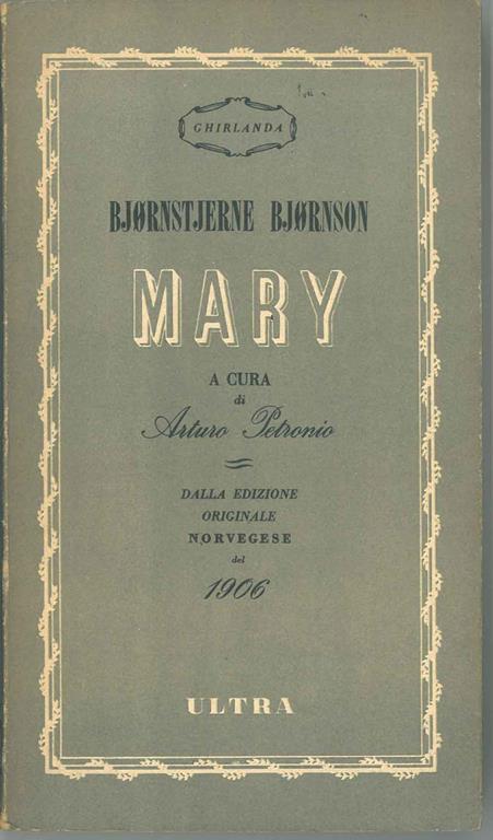 Mary A cura di A. Petronio - copertina