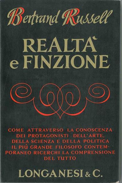 Realtà e finzione - Bertrand Russell - copertina
