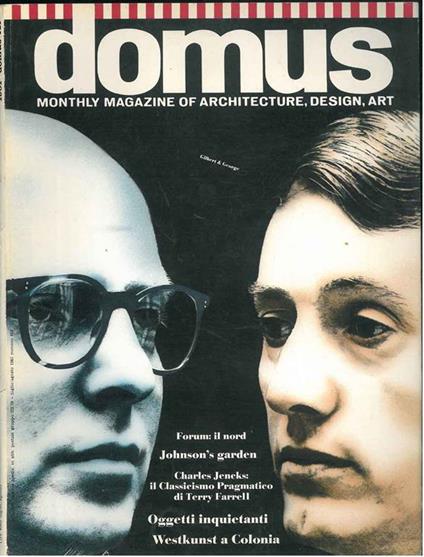 Domus:monthly magazine of architecture interiors design art. Text english/italiano n. 619, Luglio/Agosto, 1981 - copertina