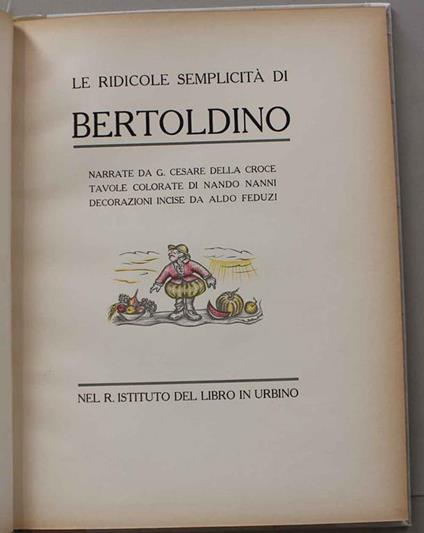 Le ridicole semplicità di Bertoldino - G. Cesare Croce - copertina