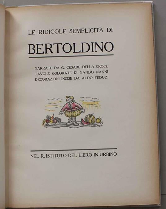 Le ridicole semplicità di Bertoldino - G. Cesare Croce - copertina