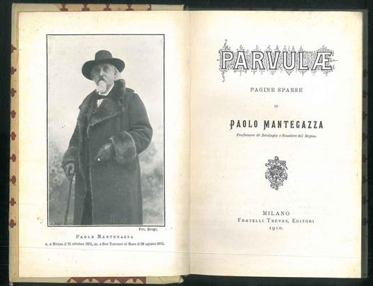 Parvulae. Pagine sparse - Paolo Mantegazza - copertina