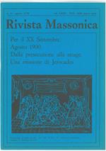 Rivista Massonica n.6, agosto 1978