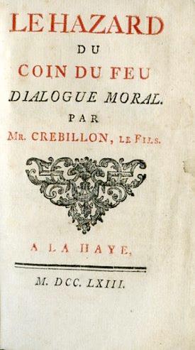 Le Hazard du coin du feu, dialogue moral - Prosper-Jolyot de Crébillon - copertina