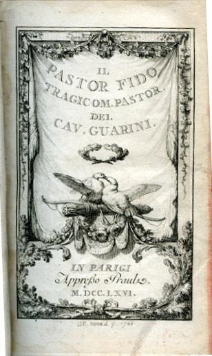 Il Pastor Fido. Tragicomedia pastorale - G. Battista Guarini - copertina