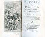Satires de Perse. Traduction nouvelle, avec le texte latin a côté, et des notes. Par M. l'Abbé Le Monnier