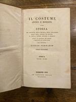 Il Costume antico e moderno ovvero storia del governo, della milizia, della religione, delle arti, scienze ed usanze di tutti i popoli antichi e moderni provata coi monumenti dell'antichità.. Africa. Volume primo