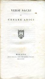 Versi sacri di Cesare Arici