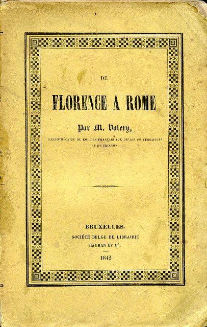 De Florence a Rome - Antoine Claude Valery - copertina