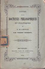 Lettre sur les Doctrines Philosophiques et Politiques de M. De Lamennais