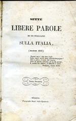 Sette libere parole di un Italiano sulla Italia, (Marzo 1849). Terza edizione