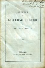 Dei Principii del Governo Libero