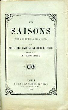 Miscellanea di libretti di Opéra Comiques francesi - Jules Barbier - copertina