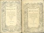 Memorie. Con correzioni e varianti dell'Edizione d'Amsterdam del 1648. Aggiuntevi cinquantotto lettere inedite tratte dall'archivio del Cav. Carlo Morbio