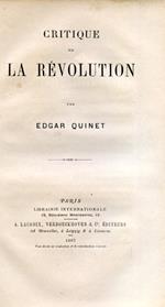 Critique de la Révolution