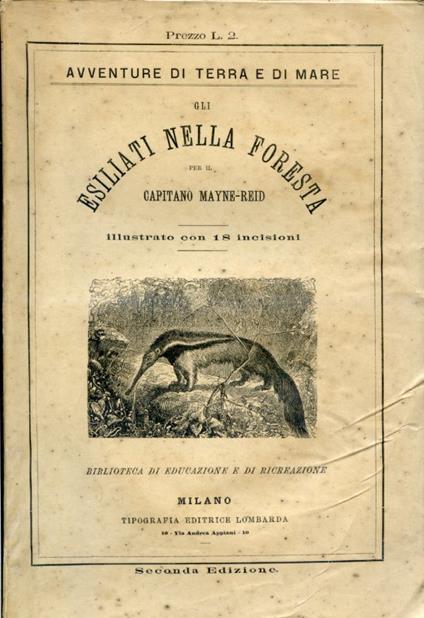 Gli esiliati nella foresta - Thomas Mayne Reid - copertina