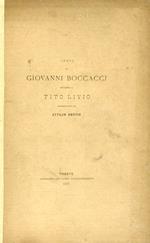 Cenni di Giovanni Boccacci intorno a Tito Livio commentati da Attilio Hortis