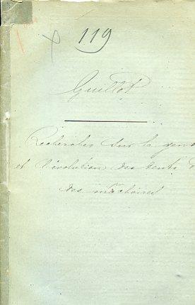 Recherches sur la genése et l'évolution des dents et des machoires - Natalis Guillot - copertina
