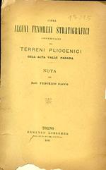 Sopra alcuni fenomeni stratigrafici osservati nei terreni pliocenici dell'Alta Valle Padana. Nota