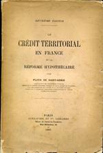 Le crédit territorial en France et la réforme hypothécaire