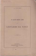 Di alcuni recenti lavori su Leonardo da Vinci