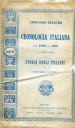 Cronologia italiana dal 1869 al 1896 in continuazione alla Storia degli Italiani di Cesare Cantù
