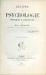 Leçons de psychologie appliquée a l'éducation