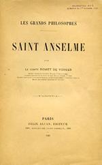 Les Grands Philosophes. Saint Anselme
