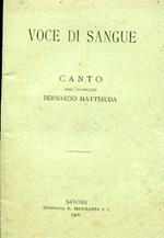 Voce di sangue. Canto