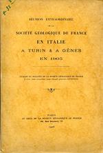 Réunion extraordinaire de la Société Géologique de France en Italie a Turin et a Gênes en 1905. Extrait du Bulletin de la Société Géologique de France. 4e série, tome cinquiéme, pages 809 - 916, planches XXVII - XXXI