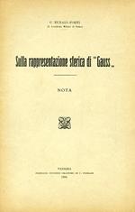Sulla rappresentazione sferica di 