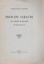 Principi sabaudi allo studio di Bologna nei secoli XIII e XIV