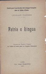 Patria e Lingua. Extrait du Numéro Unique La Vallée d'Aoste pour sa Langue Française