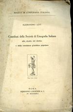 Contributi alla Società di Etnografia Italiana allo studio del diritto e della coscienza giuridica popolare