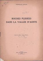 Roches plissées dans la Vallée d'Aoste. Extrait de la Revue 