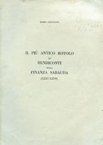 Il più antico rotolo di rendiconti della finanza sabauda (1257. 1259)