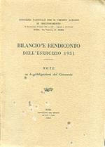Consorzio nazionale per il Credito Agrario di miglioramento. Bilancio e rendiconto dell'esercizio 1931. Note su le obbligazioni del Consorzio