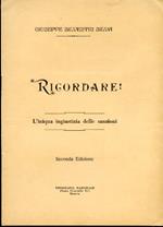 Ricordare ! L'iniqua ingiustizia delle sanzioni. Seconda edizione