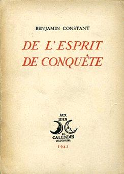 De l'Esprit de Conquête - Benjamin Constant - copertina