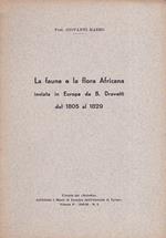 La fauna e la flora Africana inviate in Europa da B. Drovetti dal 1805 al 1829. Estratto dal 